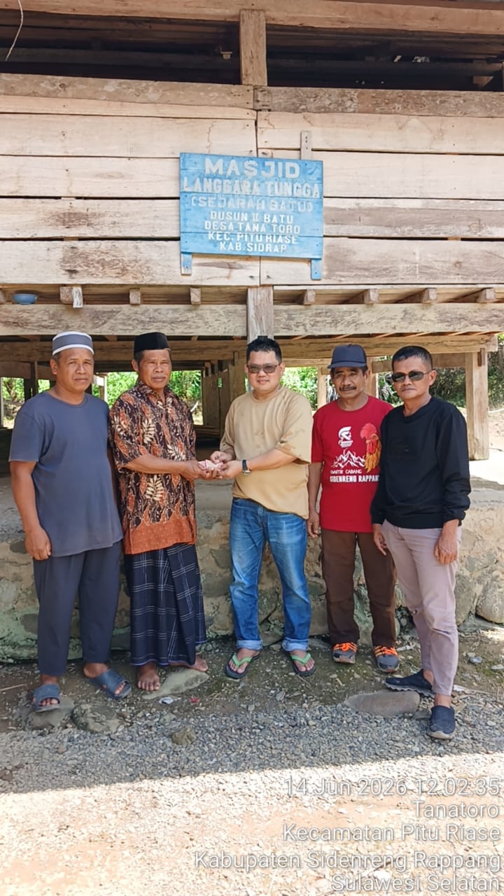 Dari Batam untuk Kampung, A. Efe Gelontorkan Bantuan Demi Masjid Tana Toro